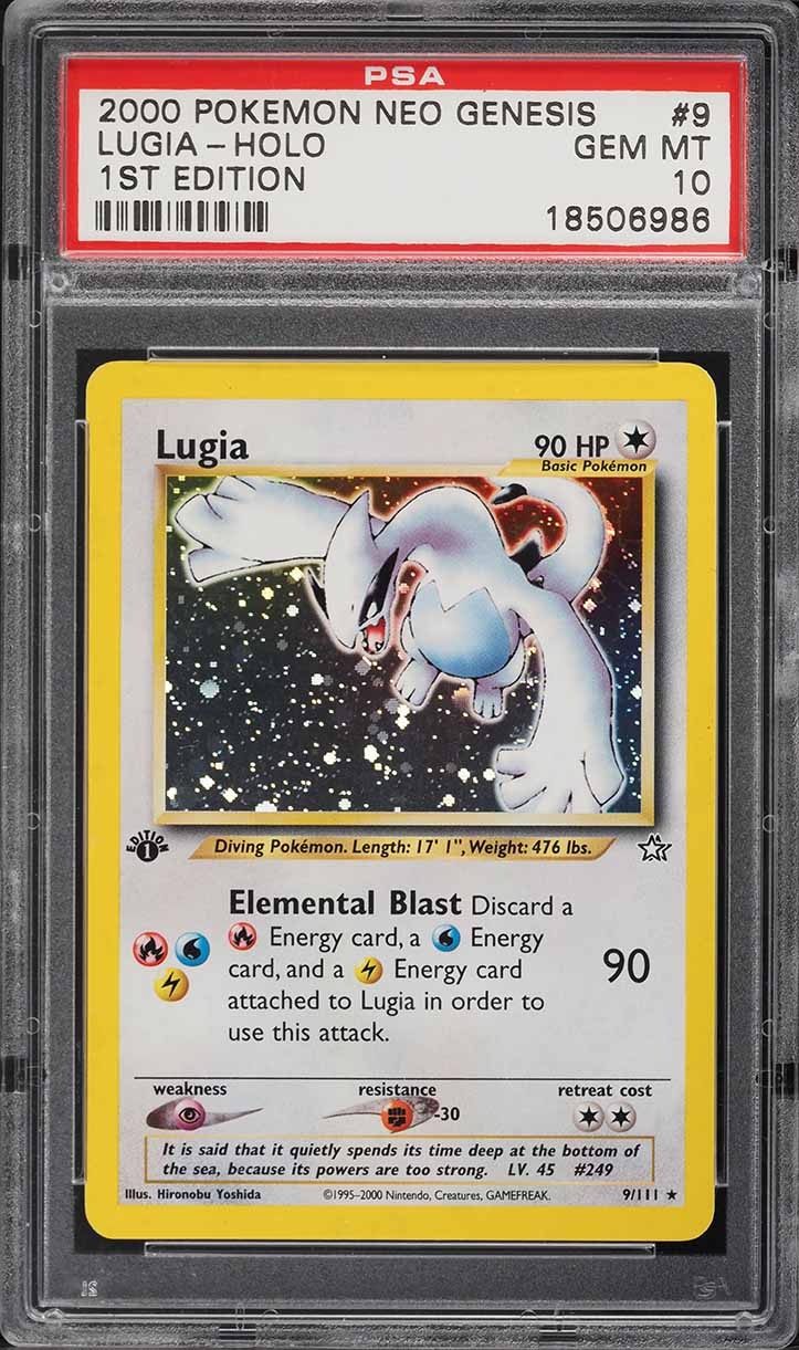 2000 Neo Genesis Lugia Holo 1st Edition PSA 10